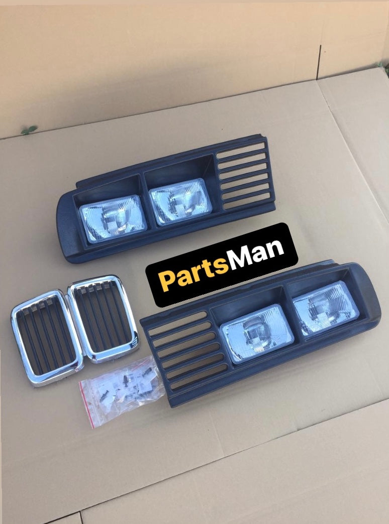 BMW E28 Racing Dynamics grille with double square headlights