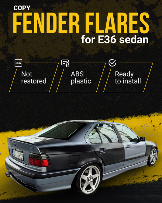 Sedan fender flares BMW E36