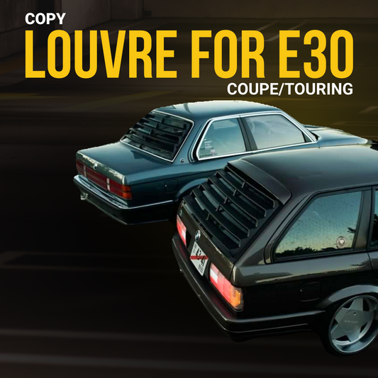Rear Window Louver BMW E30 ABS plastic