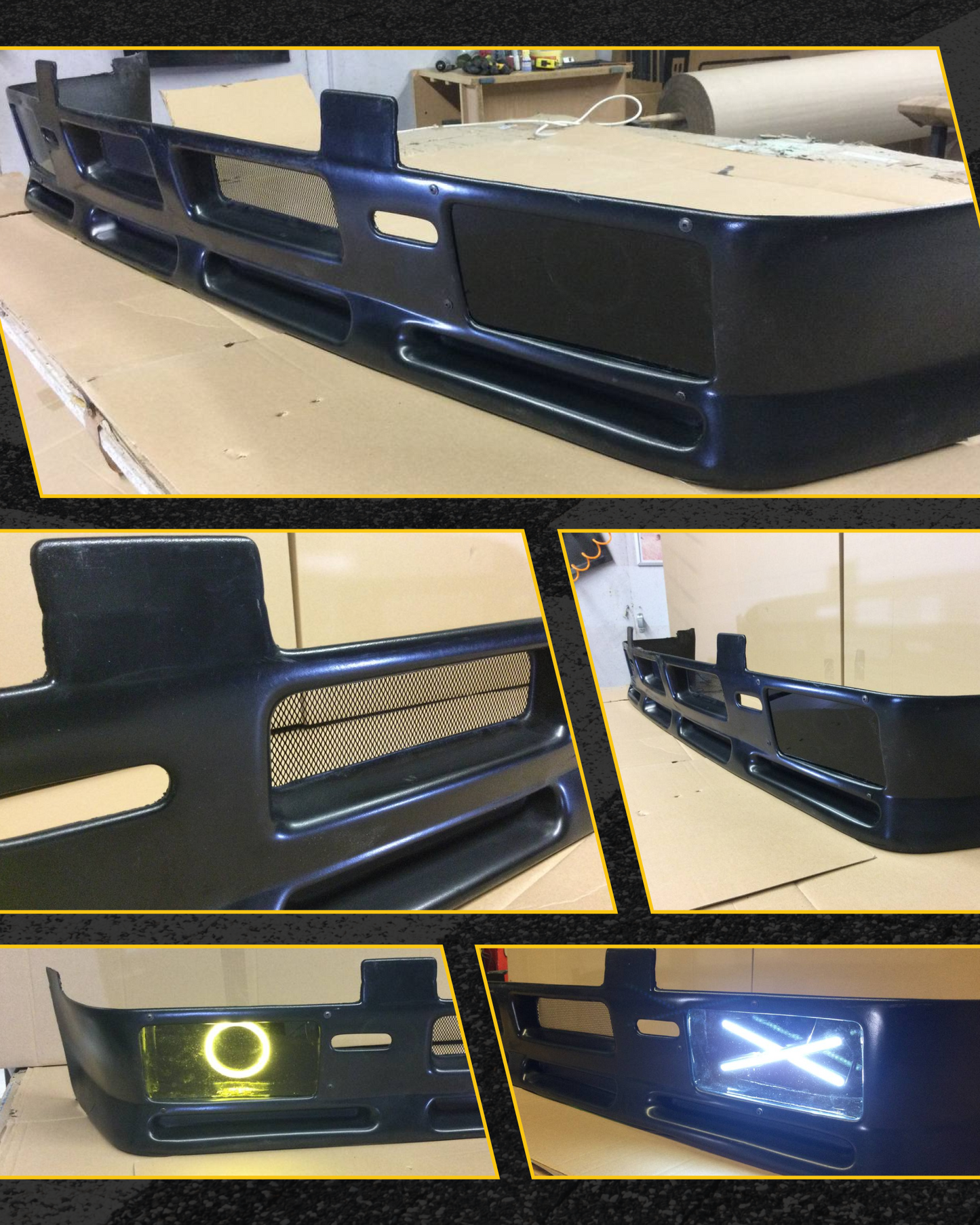 Cow Catcher FRONT LIP USA style for BMW E30