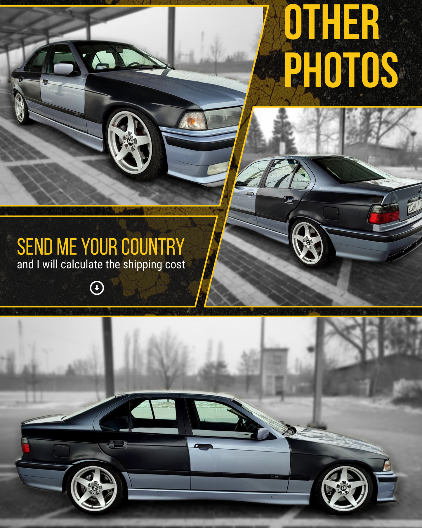 Розширювачі крил седана BMW E36