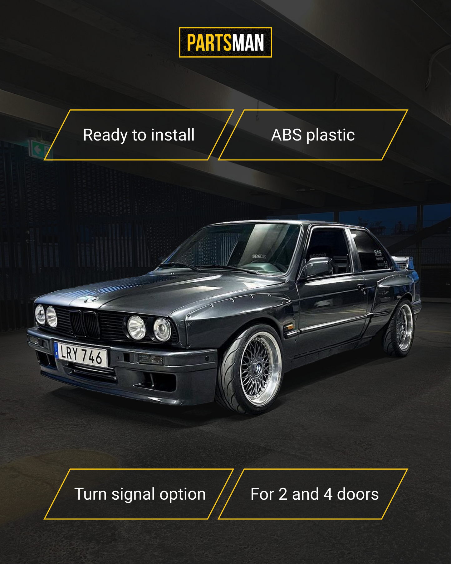 Широкий обвіс (Pandem) для BMW e30