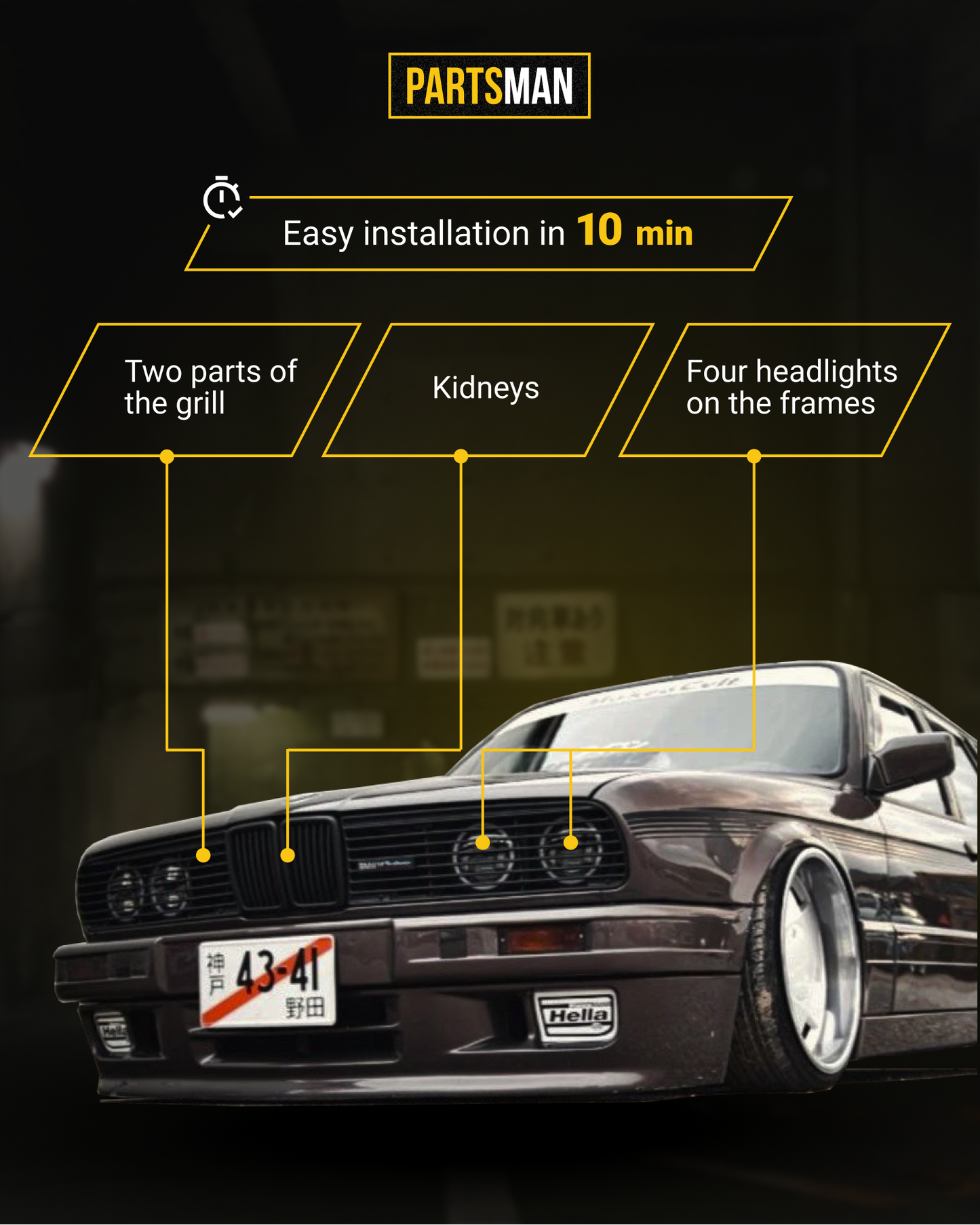 Steady Grille комплект для e30